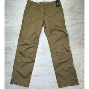 NEW Under Armour Expanse Softshell Pants Mens 38 X 34 Tan Khaki Loose 1387001